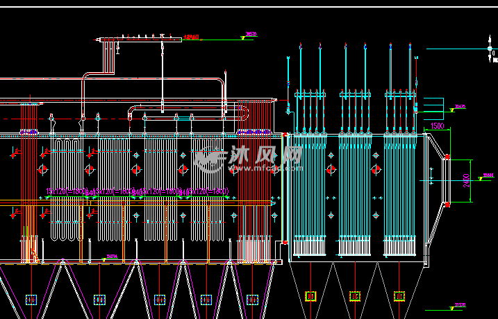 垃圾焚烧 余热锅炉总图 - 环保图纸 - 沐风网
