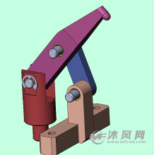 气缸改压紧结构 旋转关节使用无油衬套