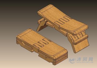 鲁班凳三维模型