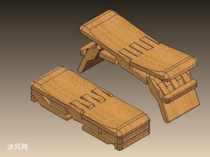 鲁班凳三维模型