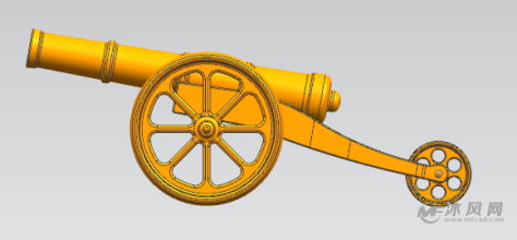 礼炮-大炮建模-军工模型图纸-沐风网