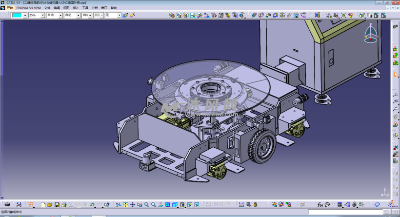 二维码导航KIVA仓储机器人CNC曲面外壳