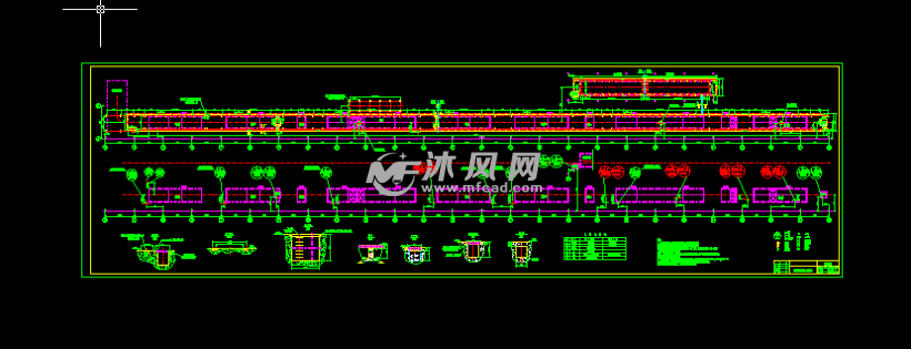 塗裝前處理設備基礎設計圖 - 通用設備圖紙 - 沐風網