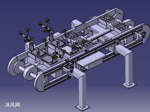 涂装车间输送设备积放链基础图