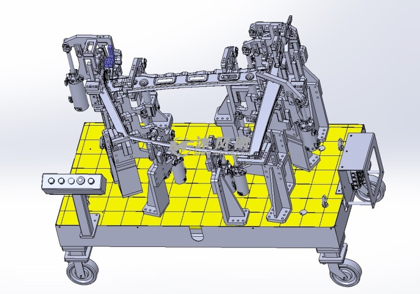 车门窗框总成焊接夹具