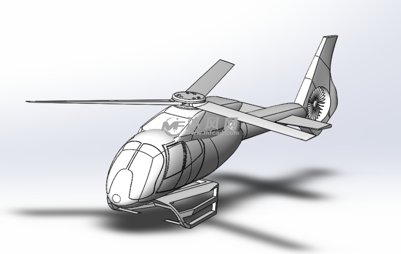 图无人机(军用)设计模型三视图无人机(军用)设计模型轴视图图纸描述无