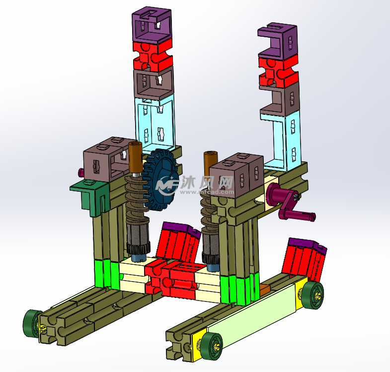 慧鱼创意组合模型 - 零部件模型图纸 - 沐风网