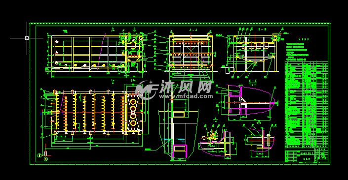 涂装设备电泳槽详细设计图