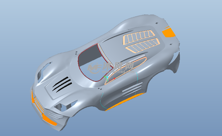 汽车外壳曲面建模
