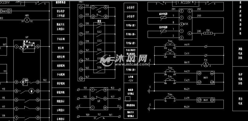 xgn15-12vs1斷路器隔離開關環網櫃電氣原理施工接線圖