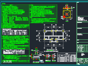 某农村沟槽式公共厕所建筑施工图