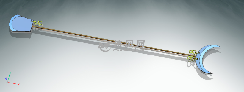 降妖禅杖模型图