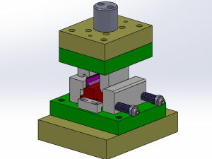 合页卷边冲压模具