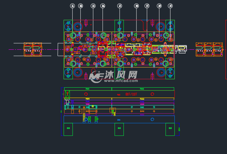 一套经典折弯冲压连续模