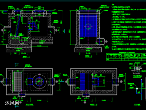 國標矩形汙水檢查井大樣圖- cad建築圖紙 - 沐風網