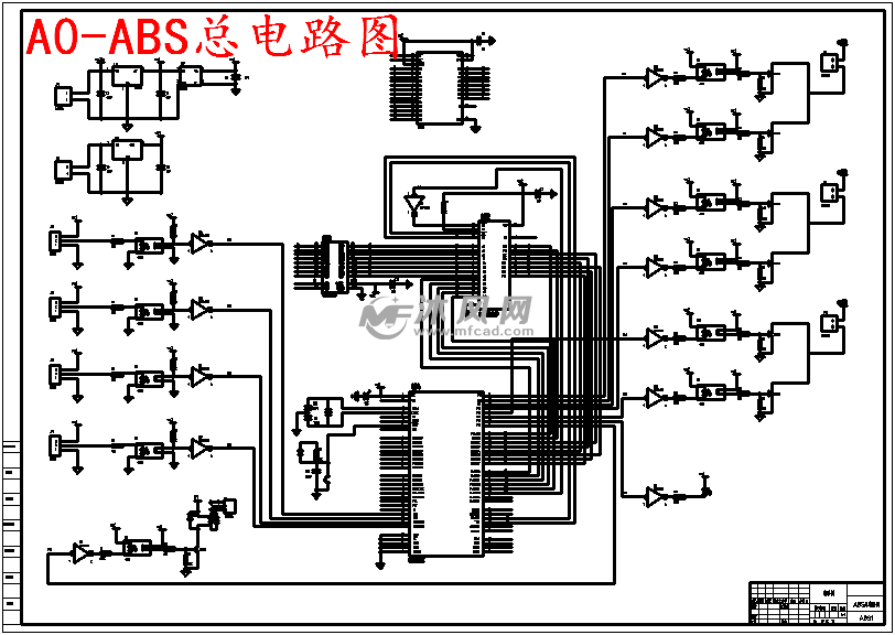 ABS汽车防抱死制动系统设计图