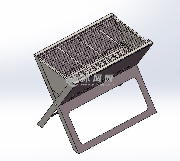 折叠烧烤架模型