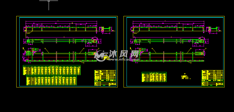 涂装输送设备积放单链输送机设计图 - 输送和提升设备图纸 - 沐风网
