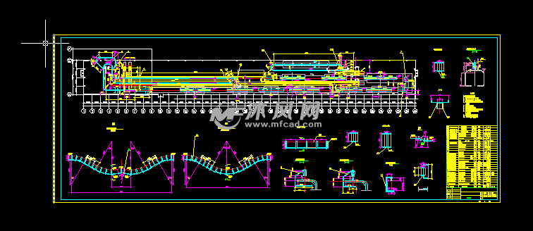 涂装输送设备积放链接油盘设计图 - 输送和提升设备图纸 - 沐风网