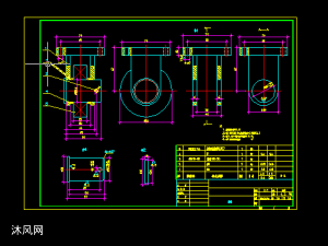 涂装车间输送设备积放链基础图 - 输送和提升设备图纸 - 沐风网