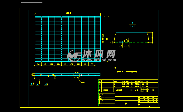 钢格板图纸图片