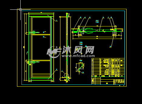 涂装前处理设备检修门设计图