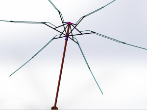 油纸伞骨架设计 - 日常用品图纸 - 沐风网