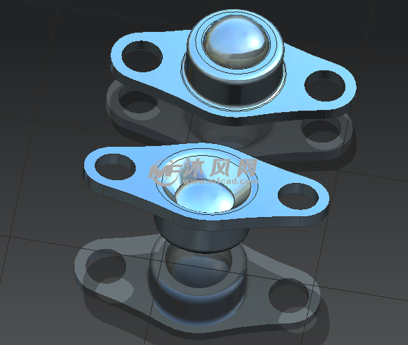 牛眼滚轮模型图