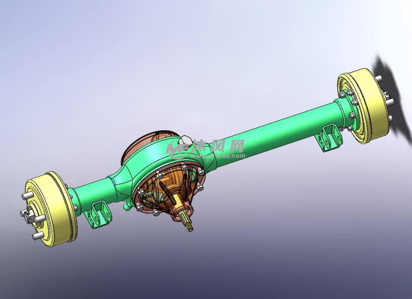 三轮摩托车后桥总成