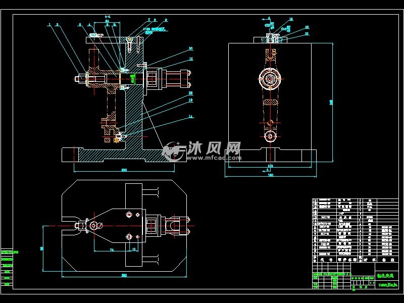 【气缸】ca1340自动车床杠杆一加工工艺及钻φ8孔气动夹具设计