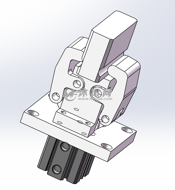 气动快速夹紧装置 - 包装机械图纸 - 沐风网