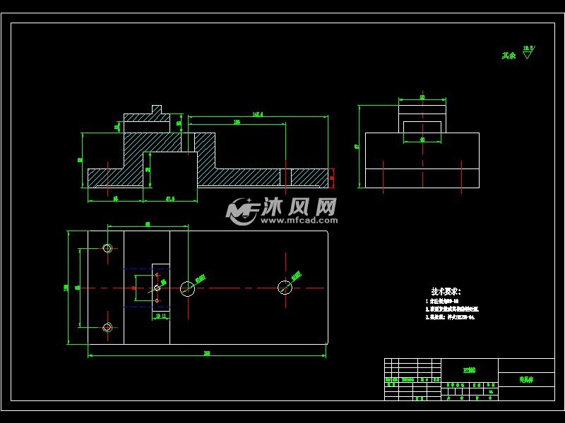 5孔气动夹具设计