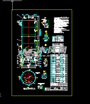 100m3立式液氨储罐设计图 - 储存压力容器图纸 - 沐风网