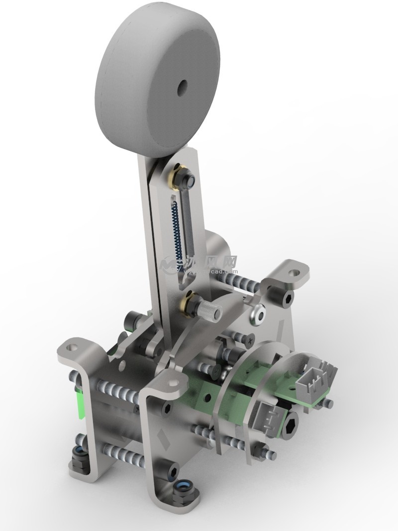 飞行模拟器用带锁底盘机械轴设计模型