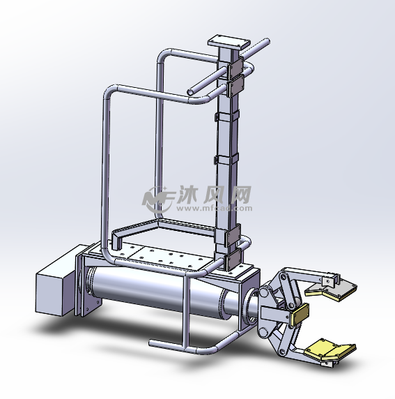圆柱体夹具模型图