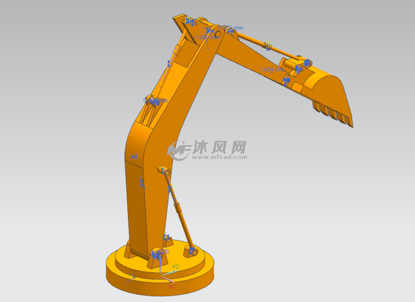 UG挖掘机模型运动仿真