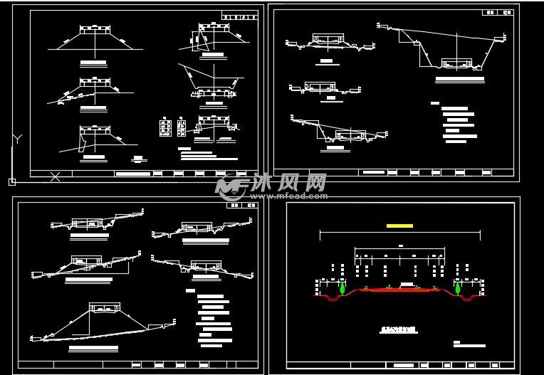 無中分帶雙車道路基斷面圖