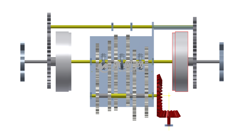 车辆双流传动示意模型
