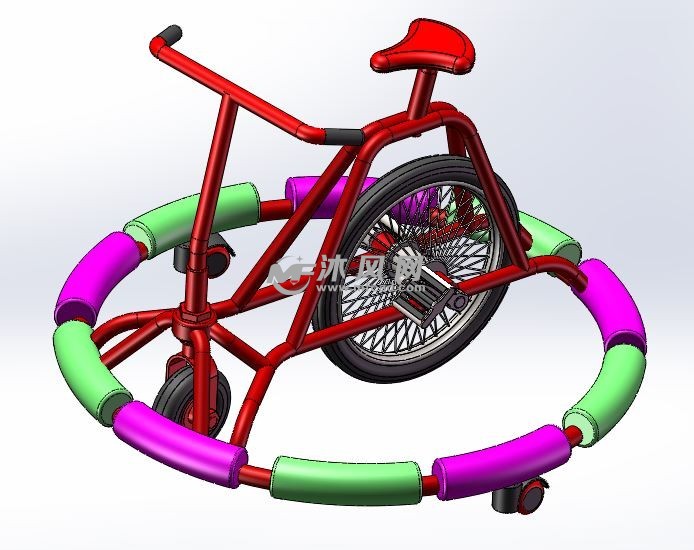 特征自行式碰碰车底部效果自行式碰碰车车架结构图纸描述自行式碰碰车