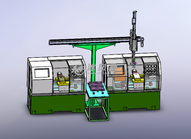 數控車床自動上下料機模型