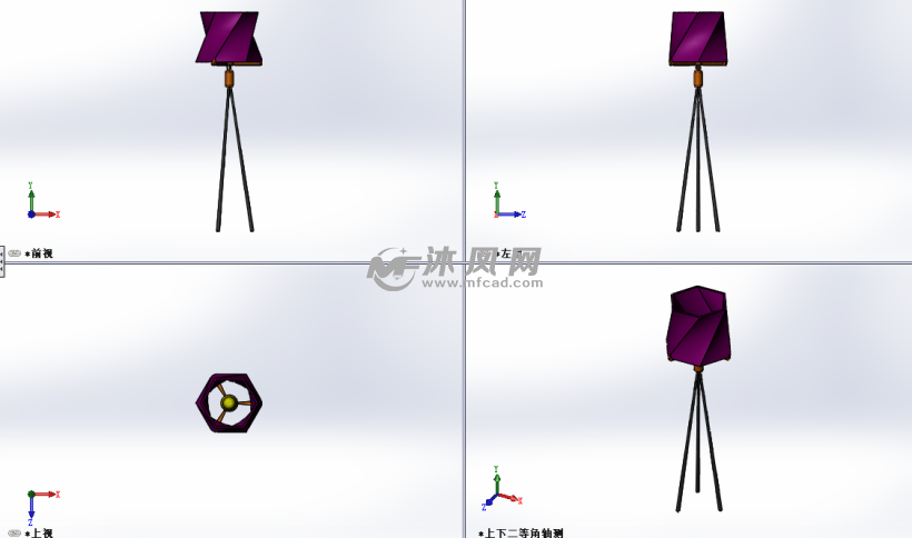 设计模型三视图