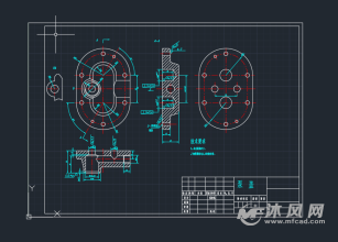 齿轮油泵泵盖