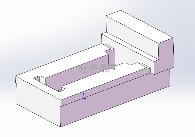 台口钳的固定钳身建模