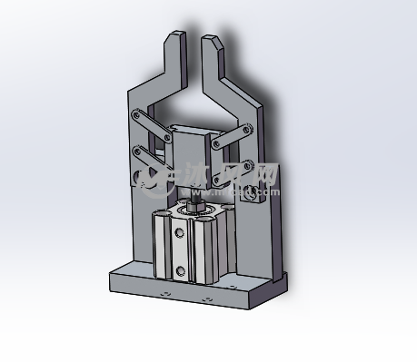 平行夹机械手 - 机器人模型图纸 - 沐风网