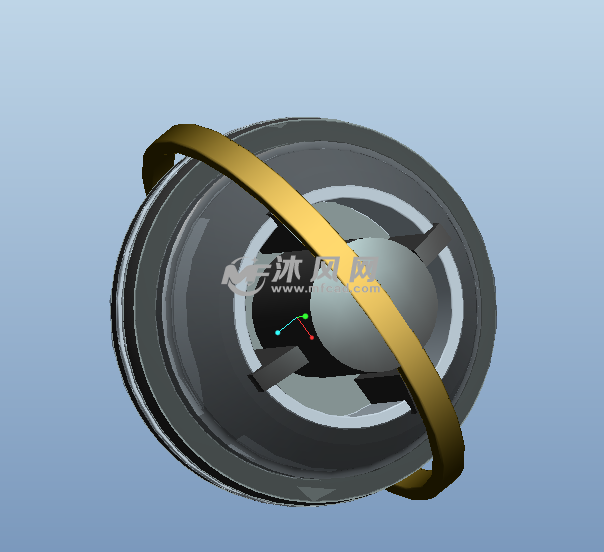 腕力球内部机构造型三维