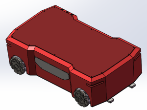 一款麦克纳姆轮agv小车