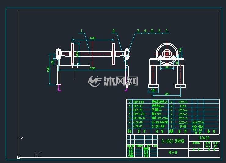 b1800带宽用压带轮