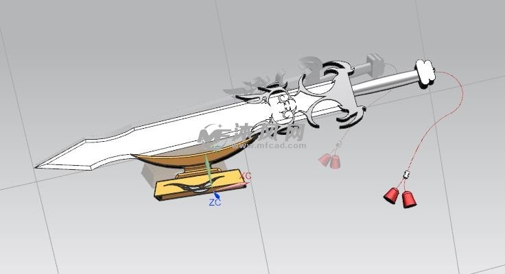 ug宝剑装配图 - 玩具公仔图纸 - 沐风网
