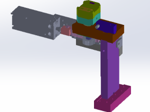 一种齿轮齿条旋转机构