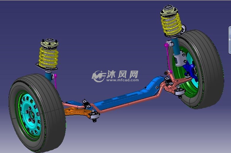 catia汽車前麥弗遜獨立懸架系統